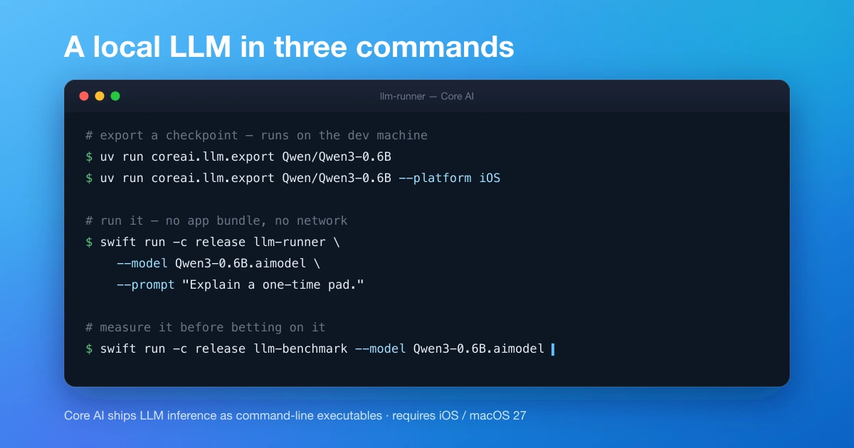 Core AI: a first look at Apple's new on-device model runtime