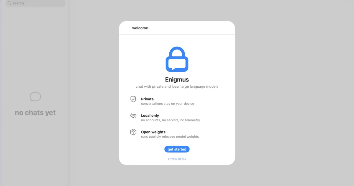 Enigmus 1.0 on the Mac: local LLMs on Apple silicon